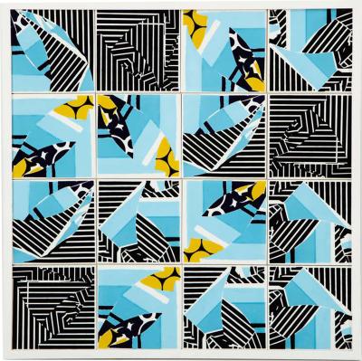 Mariana Lloyd Contemporary Composition with Limited Edition Tiles by Brazilian Designer