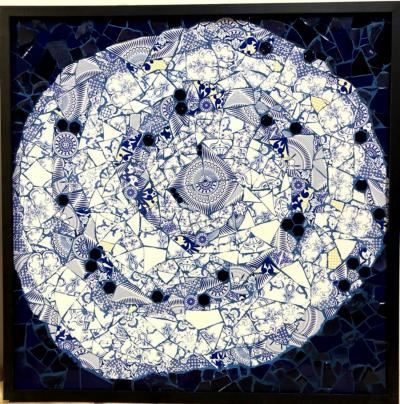 Mariana Lloyd Contemporary Spiral Mosaic 02 by Brazilian artist Mariana Lloyd