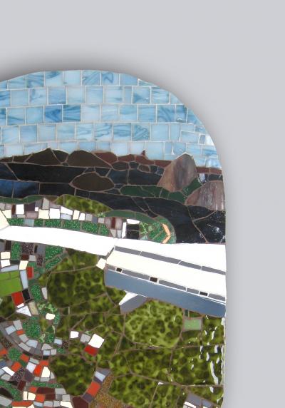 Mariana Lloyd One of a Kind Contemporary Mosaic ML0106 by Brazilian Artist Mariana Lloyd 2020