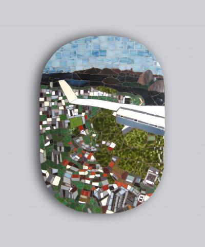 Mariana Lloyd One of a Kind Contemporary Mosaic ML0106 by Brazilian Artist Mariana Lloyd 2020