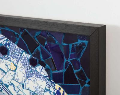 Mariana Lloyd One of a Kind Contemporary Spiral Mosaic 01 by Brazilian artist Mariana Lloyd