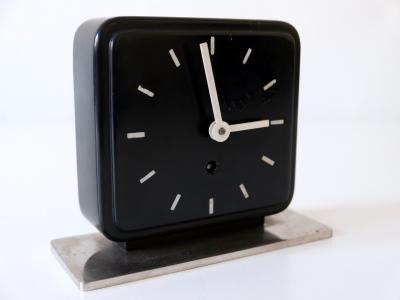 Marianne Brandt Bauhaus Table or Desk Clock by Marianne Brandt for Ruppelwerk Gotha Germany 1932