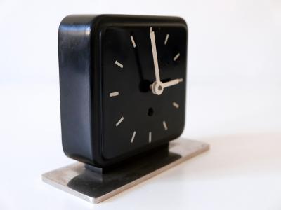 Marianne Brandt Bauhaus Table or Desk Clock by Marianne Brandt for Ruppelwerk Gotha Germany 1932