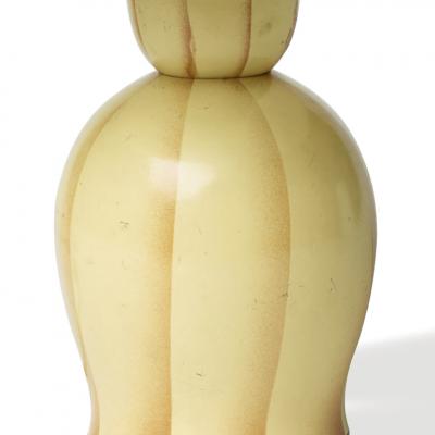 Marianne Brandt Table lamp with ombre striation by Marianne Brandt