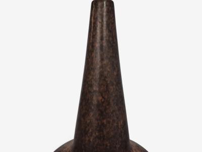 Marianne Starck Large Table Lamps Brown Stoneware Denmark 1960s