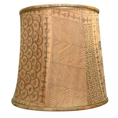 Mariano Fortuny Pair of Large Mariano Fortuny Custom Made Lamp Shades