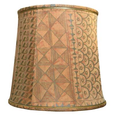 Mariano Fortuny Pair of Large Mariano Fortuny Custom Made Lamp Shades