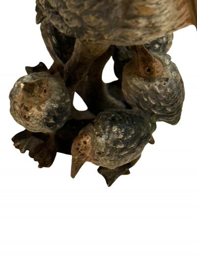Maribou Stork Family Vienna Bronze