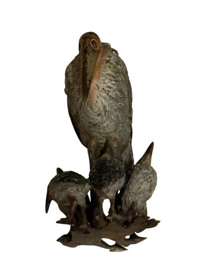 Maribou Stork Family Vienna Bronze