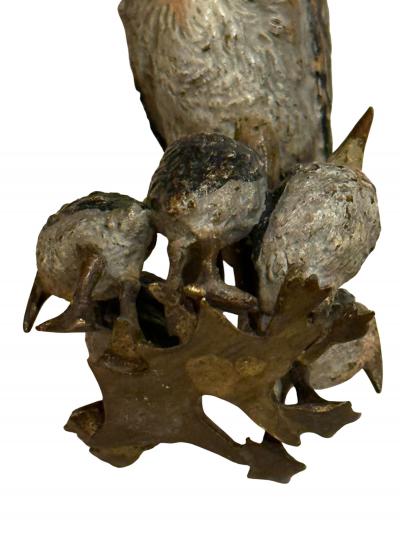 Maribou Stork Family Vienna Bronze
