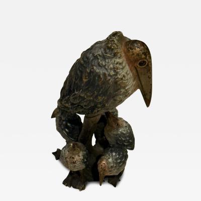 Maribou Stork Family Vienna Bronze