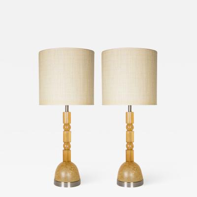 Marie Claude Fouquieres Pair of table lamps