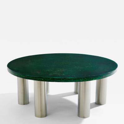 Marie Claude de Fouqui res Marie Claude De Fouqui res round fractal resin coffee table 1970