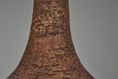 Marie Nielsen Textured Ceramic Table Lamp by Bodil Marie Nielsen Denmark 1970s
