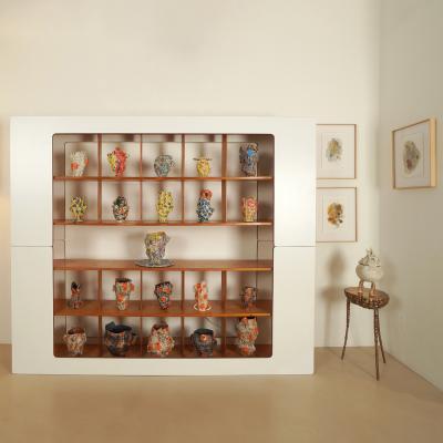 Marie Pierre Biau SHELL VASE 4 MULTICOLOURED Glazed sandstone sculpture