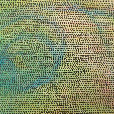 Marie Pierre Biau UNTITLED 67 X 56 GREEN 2022 Framed drawing on paper