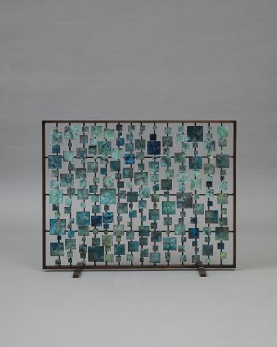 Marie Suri The Blue Aurora Fire Screen