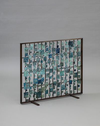 Marie Suri The Blue Aurora Fire Screen