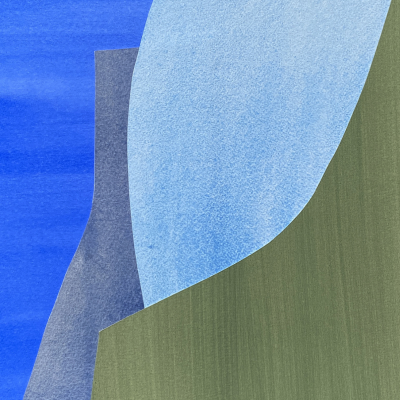Marie de Lignerolles Jardin Sur Leau Abstract painting 2024