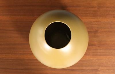 Marilyn Kay Austin Marilyn Kay Austin Olive Green Sphere Planter for Architectural Pottery