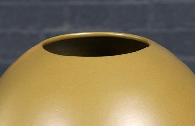 Marilyn Kay Austin Marilyn Kay Austin Olive Green Sphere Planter for Architectural Pottery
