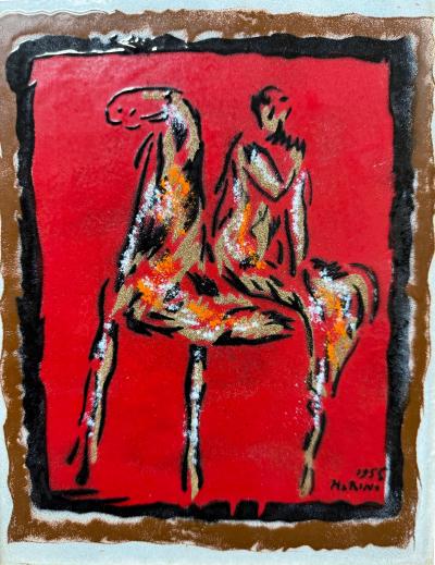 Marino Marini Posthumous Marino Marini Enamel on Copper plate artwork