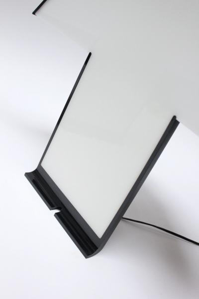 Mario Barbaglia Marco Colombo Pair of Italian Edipo Acrylic Table Lamps by Mario Barbaglia and Marco Colombo