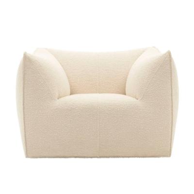 Mario Bellini Bambola Armchairs by Mario Bellini in White Boucl Iconic Italian Design
