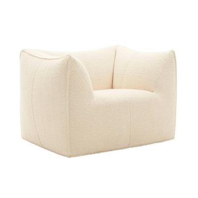 Mario Bellini Bambola Armchairs by Mario Bellini in White Boucl Iconic Italian Design