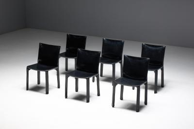 Mario Bellini CAB 412 Chairs by Mario Bellini for Cassina Italy 1970s