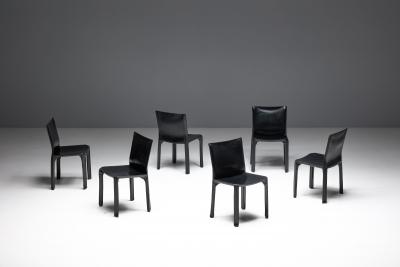 Mario Bellini CAB 412 Chairs by Mario Bellini for Cassina Italy 1970s