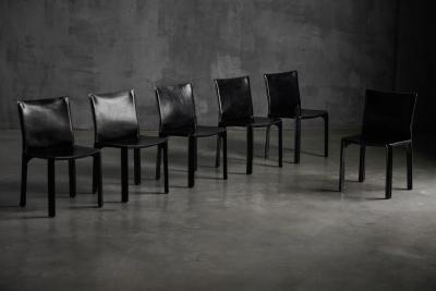 Mario Bellini CAB 412 Chairs by Mario Bellini for Cassina Italy 1970s