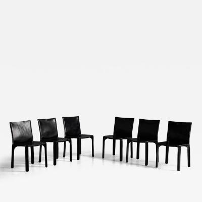 Mario Bellini CAB 412 Chairs by Mario Bellini for Cassina Italy 1970s