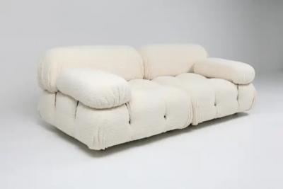 Mario Bellini Camaleonda Sofa Set in Boucle Wool with Armrests by Mario Bellini 1970s