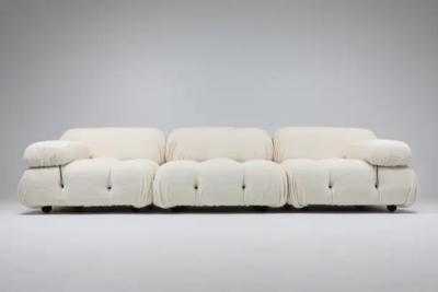 Mario Bellini Camaleonda Three Seater in Boucle Wool with 2 Armrests by Mario Bellini 1970s