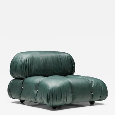Mario Bellini Green Leather Camaleonda by Mario Bellini 1970s