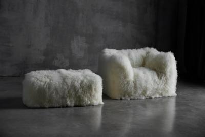 Mario Bellini Le Bambole Armchair Ottoman by Mario Bellini for B B Italia Italy 1970s