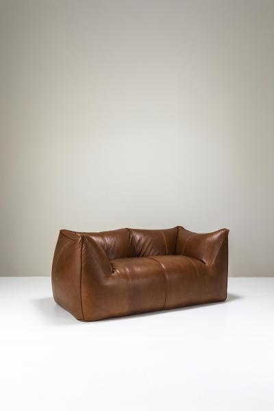 Mario Bellini Le Bambole Two seater Sofa in New Upholstered Leather by Mario Bellini