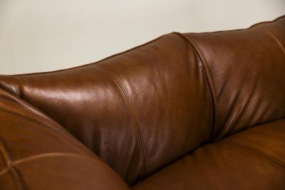 Mario Bellini Le Bambole Two seater Sofa in New Upholstered Leather by Mario Bellini