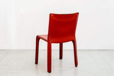 Mario Bellini MARIO BELLINI CAB CHAIRS IN CARAMEL LEATHER