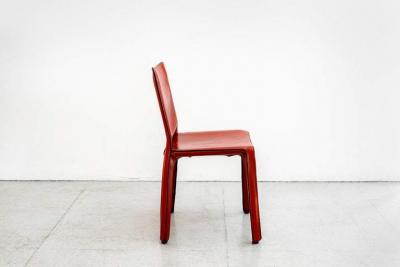 Mario Bellini MARIO BELLINI CAB CHAIRS IN CARAMEL LEATHER