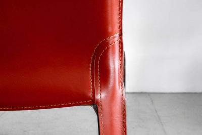 Mario Bellini MARIO BELLINI CAB CHAIRS IN CARAMEL LEATHER