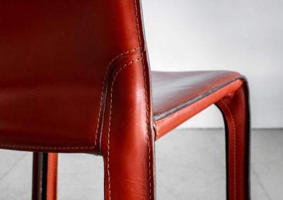 Mario Bellini MARIO BELLINI CAB CHAIRS IN CARAMEL LEATHER