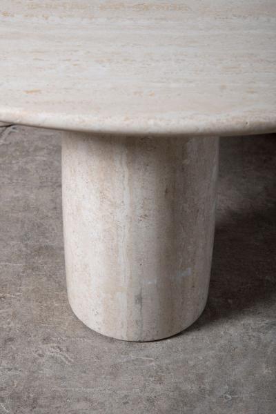 Mario Bellini Mario Bellini Il Colonnato Coffee Table in Solid Italian Travertine 1970s