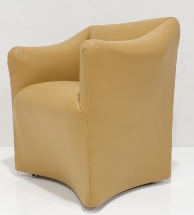 Mario Bellini Mario Bellini Tentazione Armchair in Maharam Leather Set of Four