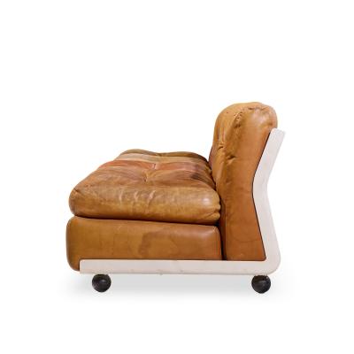 Mario Bellini Mario Bellini for B B Italia Amanta Leather and Fiberglass Sectional Sofa