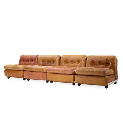 Mario Bellini Mario Bellini for B B Italia Amanta Leather and Fiberglass Sectional Sofa