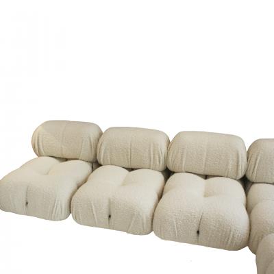Mario Bellini Mario Bellini for B B Italia Camaleonda White Boucl Fabric Modular Sofa