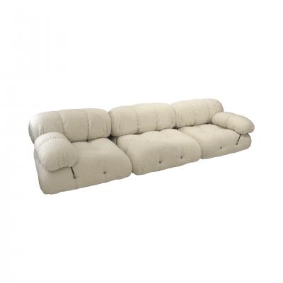 Mario Bellini Mario Bellini for B B Italia Camaleonda White Boucl Fabric Modular Sofa