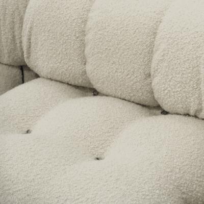 Mario Bellini Mario Bellini for B B Italia Camaleonda White Boucl Fabric Modular Sofa
